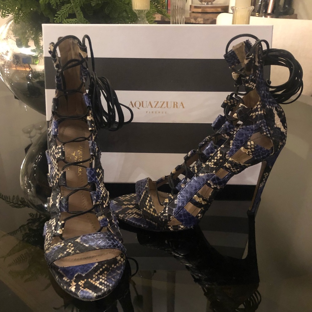 Aquazzura AUTHENTIC Snakeskin Heel